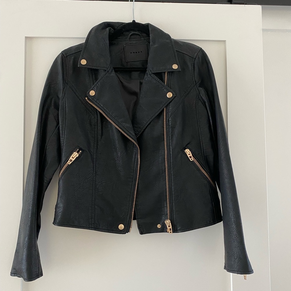 Blank NYC vegan leather jacket